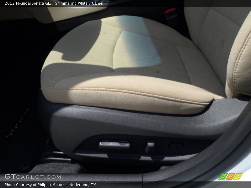 Shimmering White / Camel 2012 Hyundai Sonata GLS