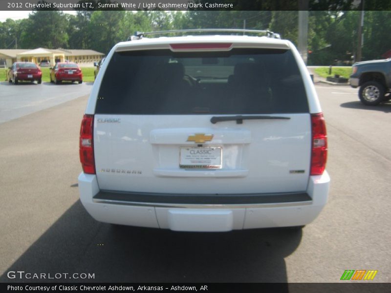 Summit White / Light Cashmere/Dark Cashmere 2012 Chevrolet Suburban LTZ