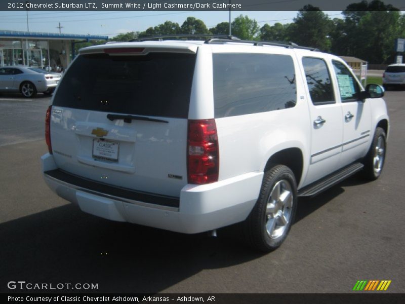 Summit White / Light Cashmere/Dark Cashmere 2012 Chevrolet Suburban LTZ