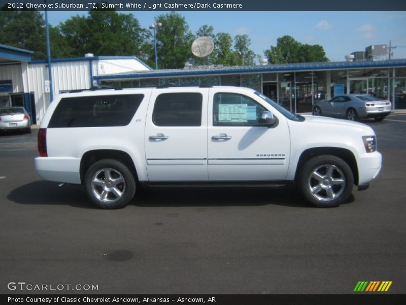 Summit White / Light Cashmere/Dark Cashmere 2012 Chevrolet Suburban LTZ