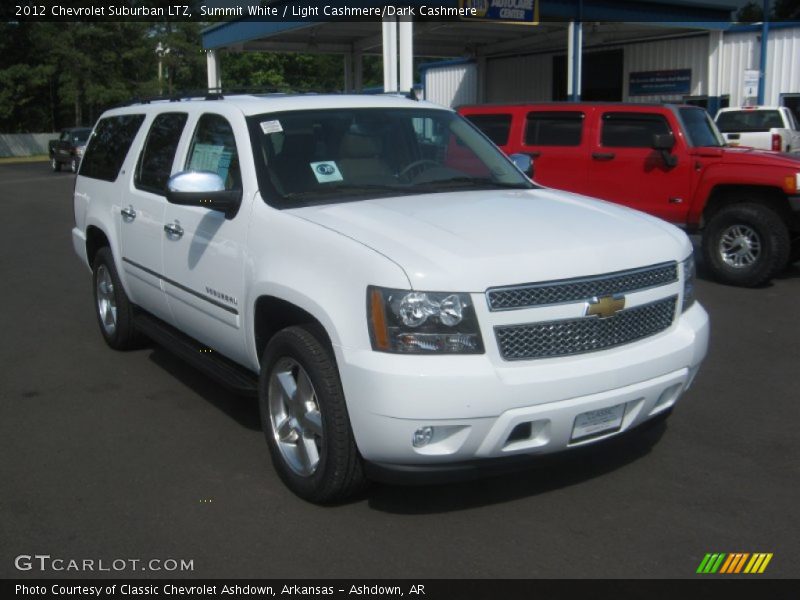 Summit White / Light Cashmere/Dark Cashmere 2012 Chevrolet Suburban LTZ