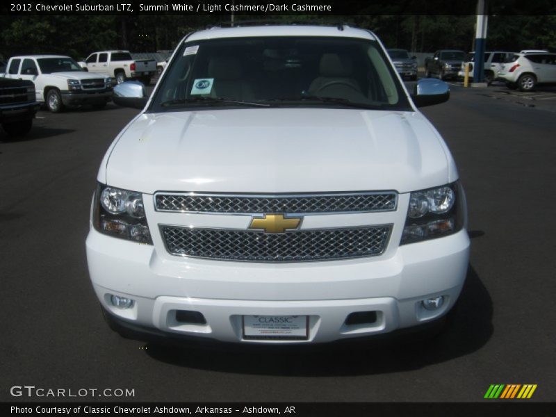 Summit White / Light Cashmere/Dark Cashmere 2012 Chevrolet Suburban LTZ