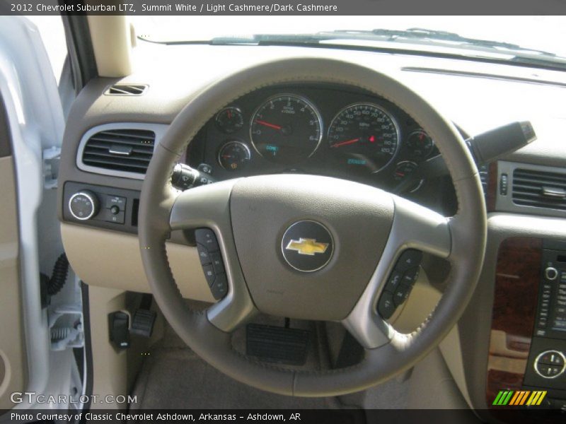 Summit White / Light Cashmere/Dark Cashmere 2012 Chevrolet Suburban LTZ