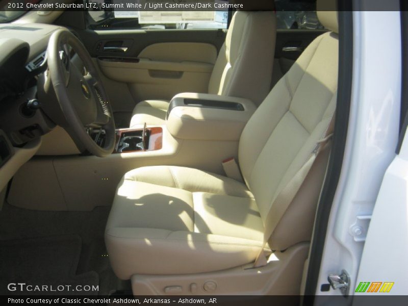 Summit White / Light Cashmere/Dark Cashmere 2012 Chevrolet Suburban LTZ