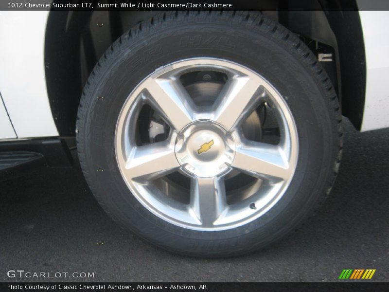 Summit White / Light Cashmere/Dark Cashmere 2012 Chevrolet Suburban LTZ
