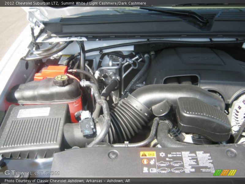 Summit White / Light Cashmere/Dark Cashmere 2012 Chevrolet Suburban LTZ