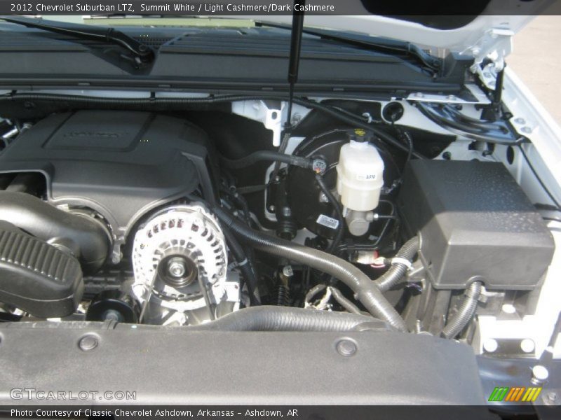 Summit White / Light Cashmere/Dark Cashmere 2012 Chevrolet Suburban LTZ