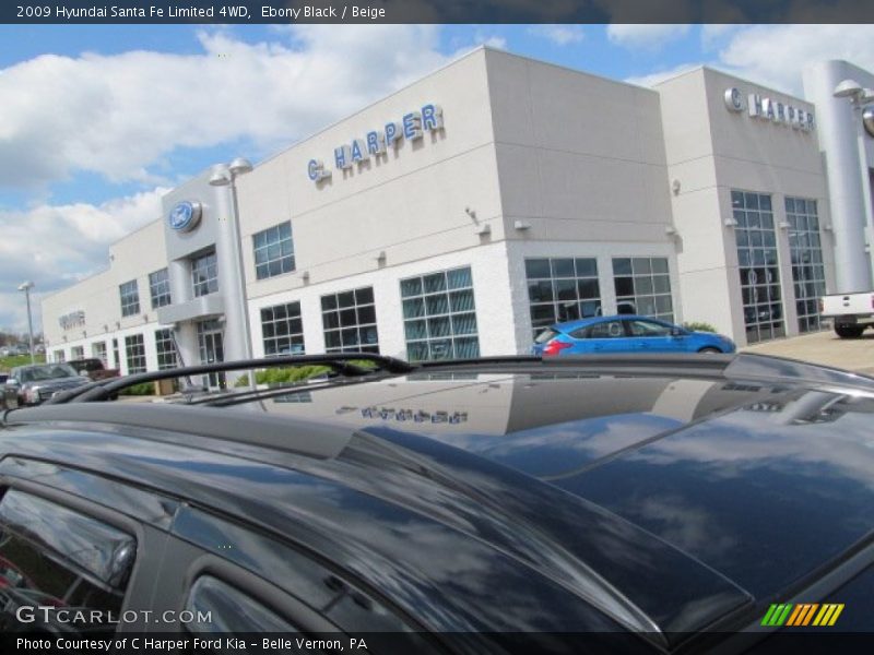 Ebony Black / Beige 2009 Hyundai Santa Fe Limited 4WD