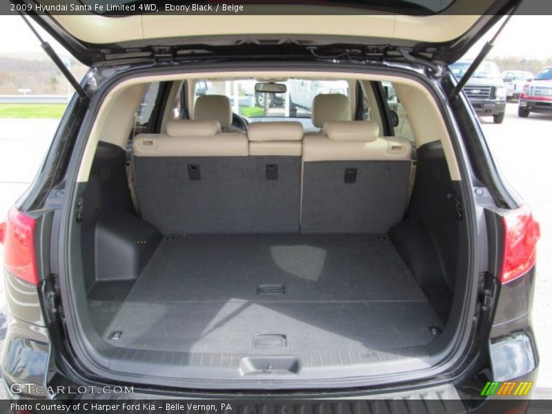 Ebony Black / Beige 2009 Hyundai Santa Fe Limited 4WD