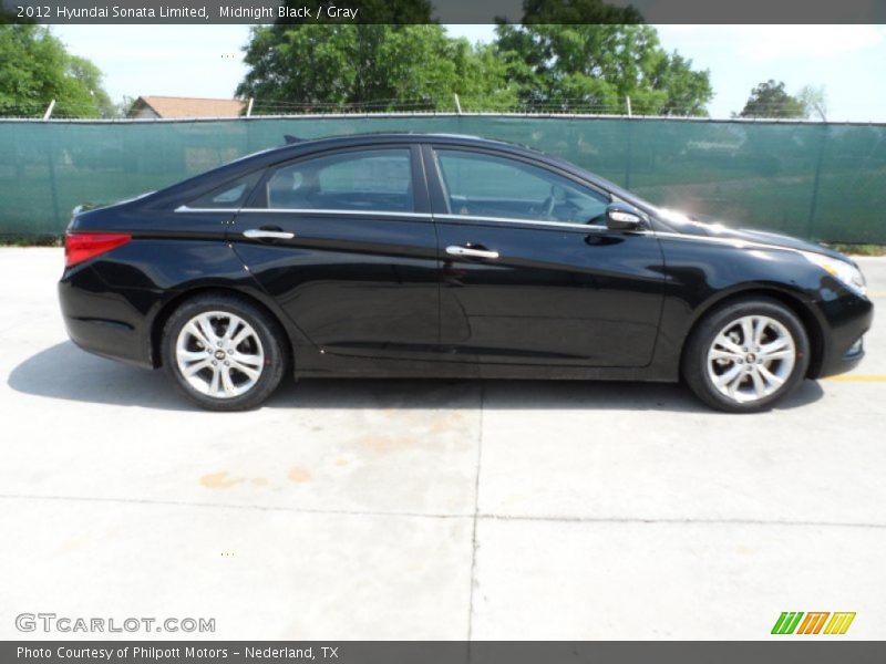 Midnight Black / Gray 2012 Hyundai Sonata Limited