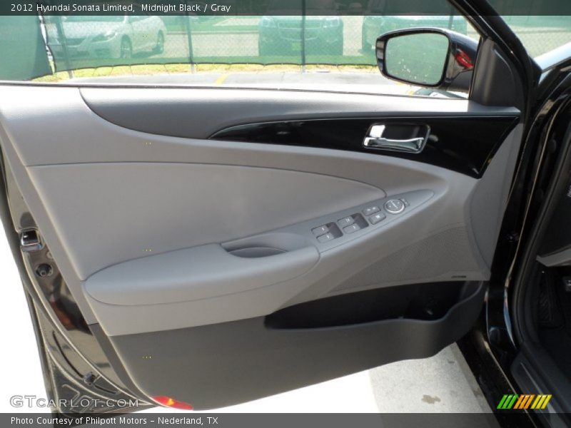 Midnight Black / Gray 2012 Hyundai Sonata Limited