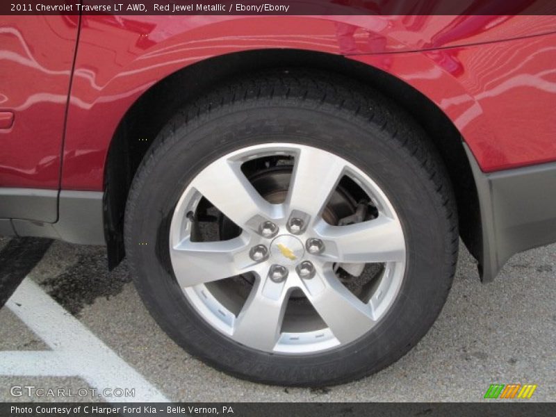 Red Jewel Metallic / Ebony/Ebony 2011 Chevrolet Traverse LT AWD