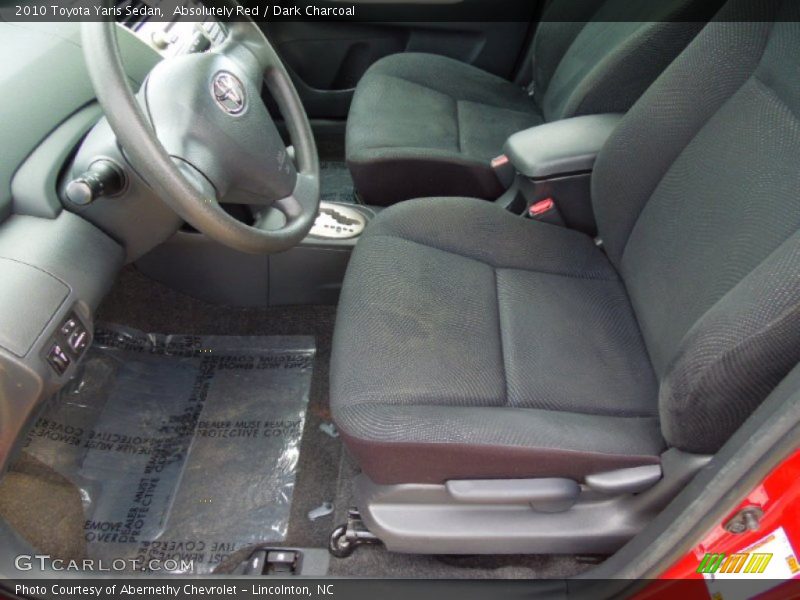 Absolutely Red / Dark Charcoal 2010 Toyota Yaris Sedan