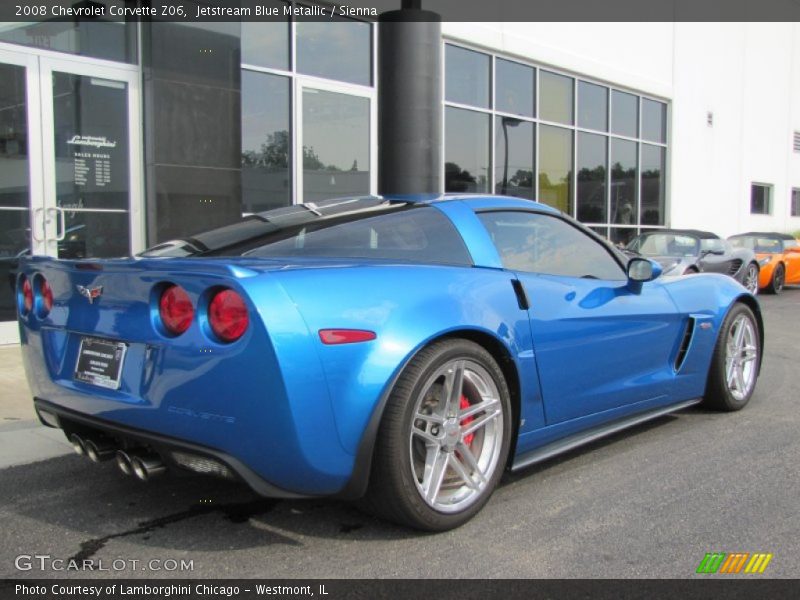 Jetstream Blue Metallic / Sienna 2008 Chevrolet Corvette Z06