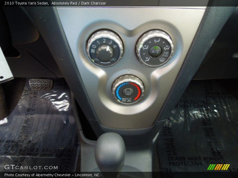 Absolutely Red / Dark Charcoal 2010 Toyota Yaris Sedan
