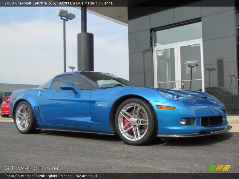 Jetstream Blue Metallic / Sienna 2008 Chevrolet Corvette Z06