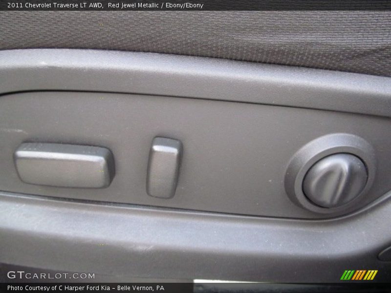 Red Jewel Metallic / Ebony/Ebony 2011 Chevrolet Traverse LT AWD