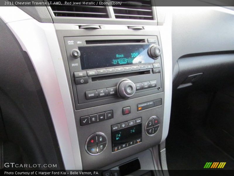Red Jewel Metallic / Ebony/Ebony 2011 Chevrolet Traverse LT AWD