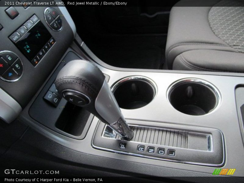 Red Jewel Metallic / Ebony/Ebony 2011 Chevrolet Traverse LT AWD