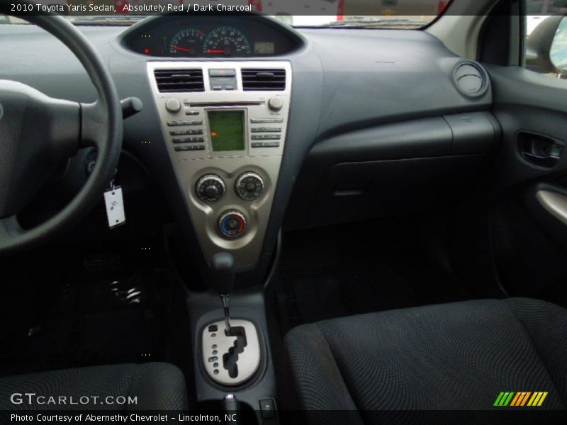 Absolutely Red / Dark Charcoal 2010 Toyota Yaris Sedan