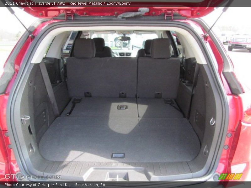 Red Jewel Metallic / Ebony/Ebony 2011 Chevrolet Traverse LT AWD