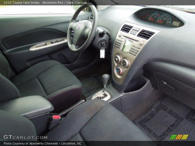 Absolutely Red / Dark Charcoal 2010 Toyota Yaris Sedan