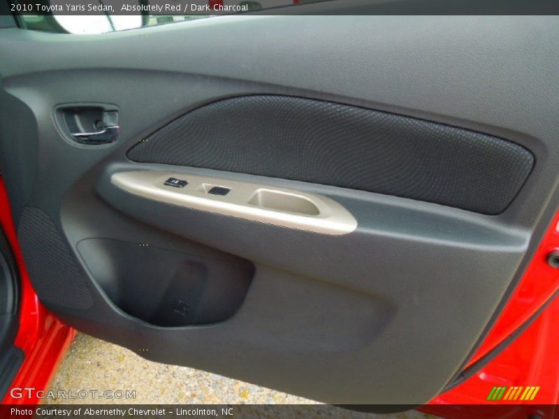 Absolutely Red / Dark Charcoal 2010 Toyota Yaris Sedan