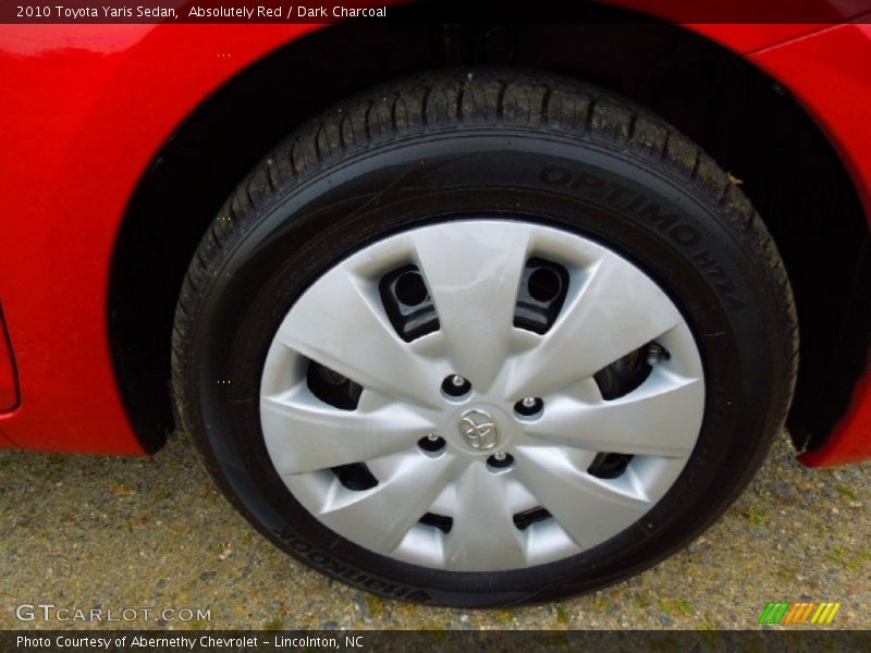 Absolutely Red / Dark Charcoal 2010 Toyota Yaris Sedan