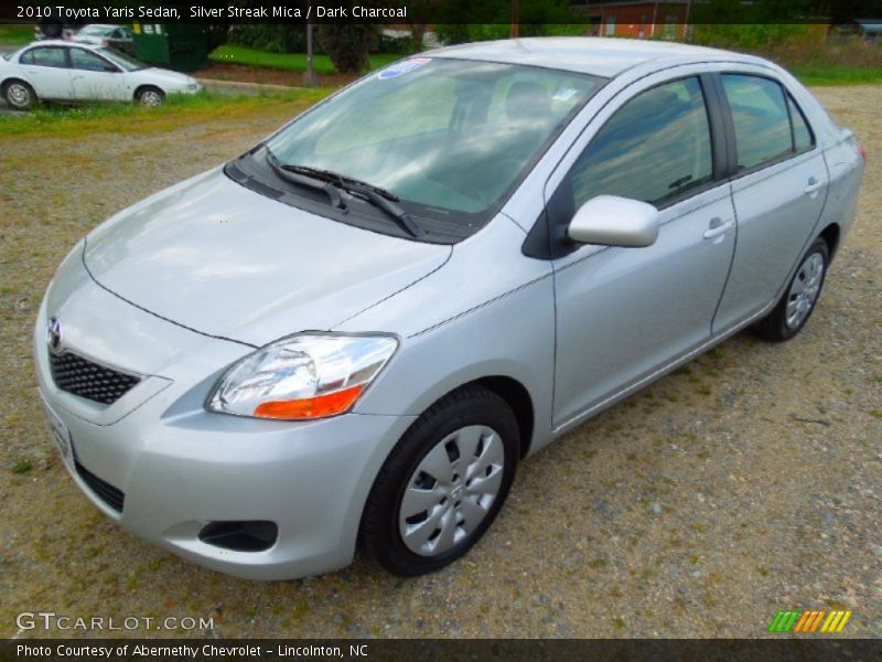 Silver Streak Mica / Dark Charcoal 2010 Toyota Yaris Sedan