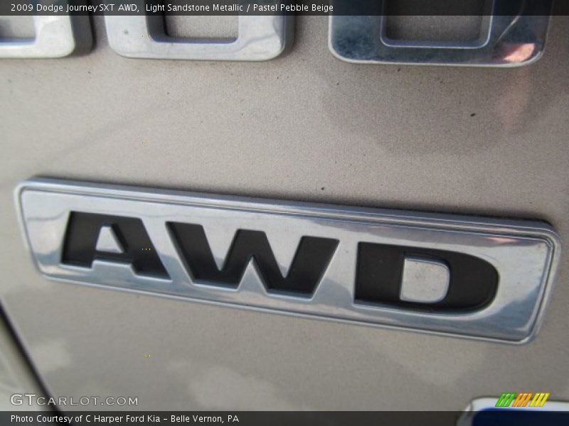 Light Sandstone Metallic / Pastel Pebble Beige 2009 Dodge Journey SXT AWD
