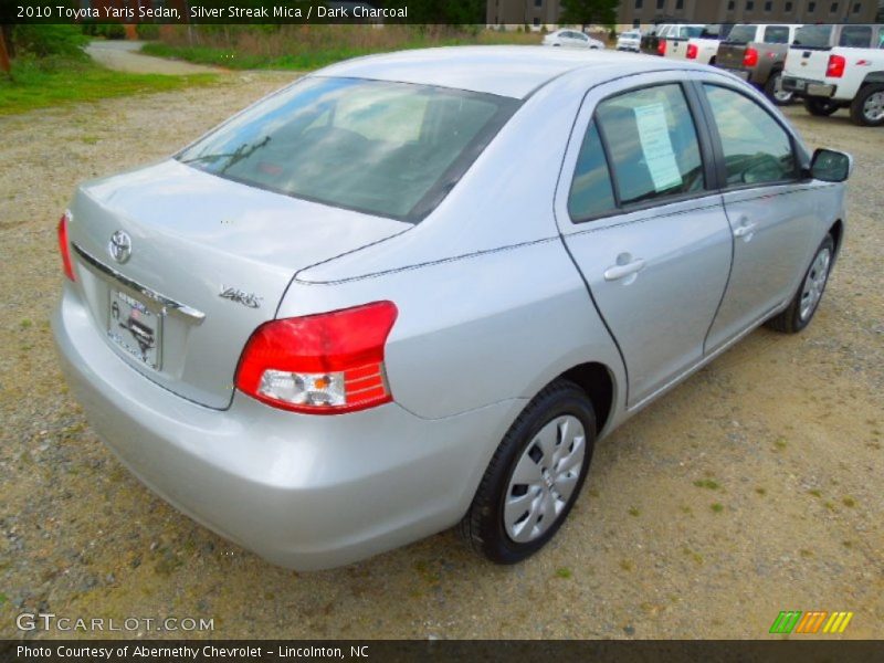 Silver Streak Mica / Dark Charcoal 2010 Toyota Yaris Sedan