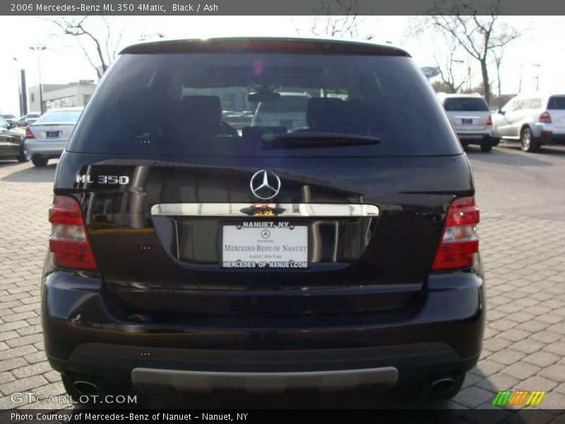 Black / Ash 2006 Mercedes-Benz ML 350 4Matic