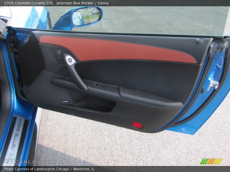 Jetstream Blue Metallic / Sienna 2008 Chevrolet Corvette Z06