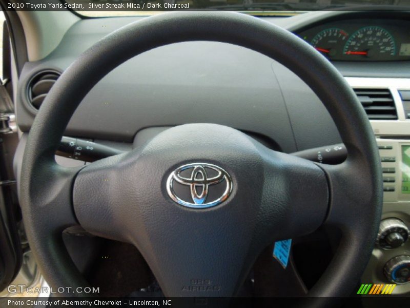Silver Streak Mica / Dark Charcoal 2010 Toyota Yaris Sedan