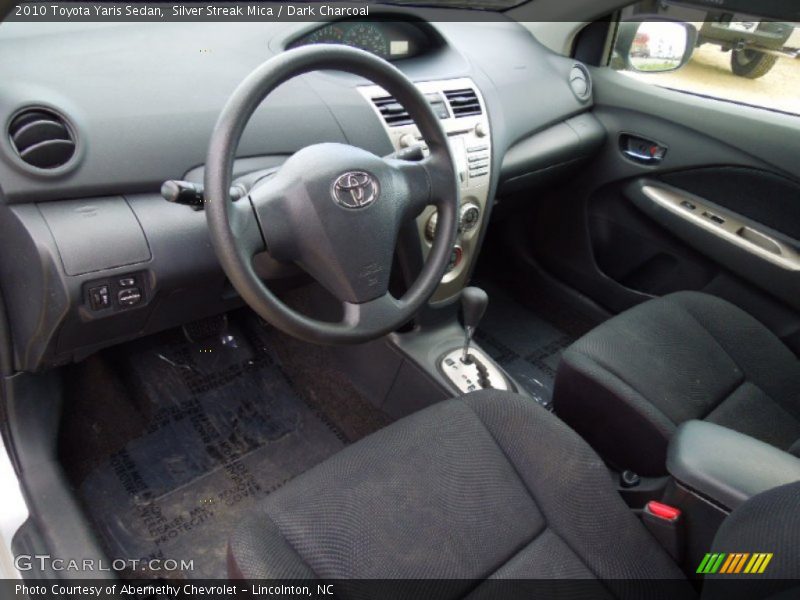 Silver Streak Mica / Dark Charcoal 2010 Toyota Yaris Sedan
