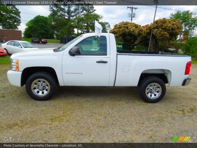 Summit White / Dark Titanium 2011 Chevrolet Silverado 1500 LS Regular Cab