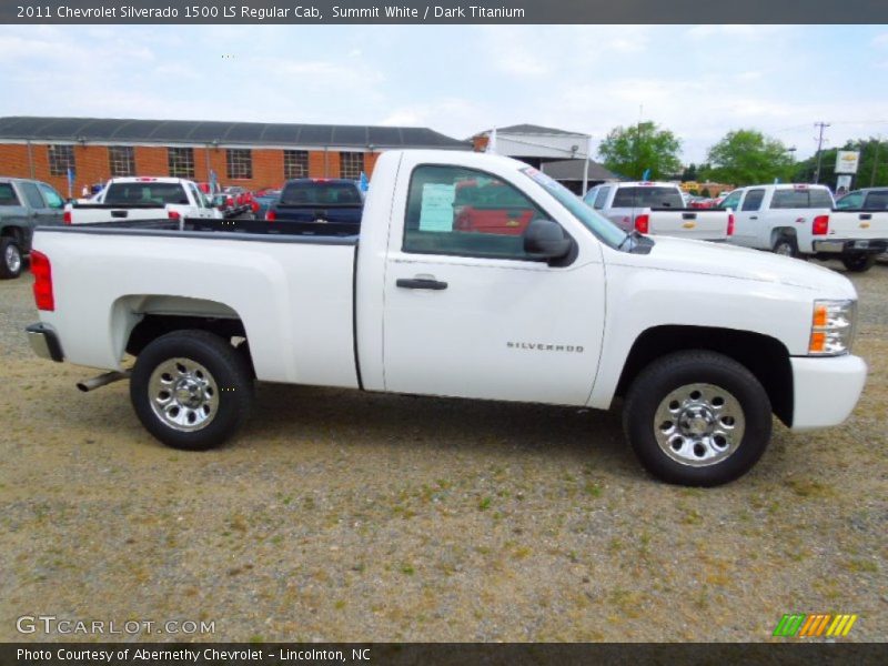 Summit White / Dark Titanium 2011 Chevrolet Silverado 1500 LS Regular Cab