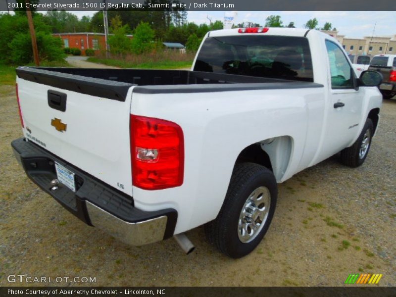 Summit White / Dark Titanium 2011 Chevrolet Silverado 1500 LS Regular Cab