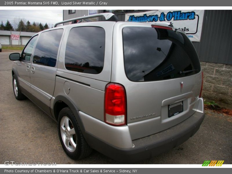 Liquid Silver Metallic / Gray 2005 Pontiac Montana SV6 FWD