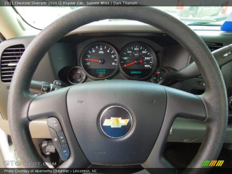 Summit White / Dark Titanium 2011 Chevrolet Silverado 1500 LS Regular Cab