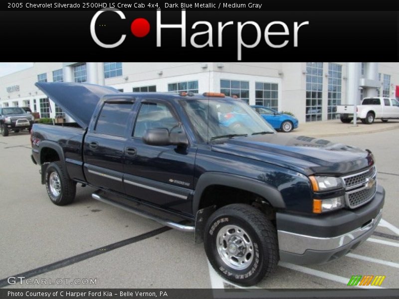 Dark Blue Metallic / Medium Gray 2005 Chevrolet Silverado 2500HD LS Crew Cab 4x4