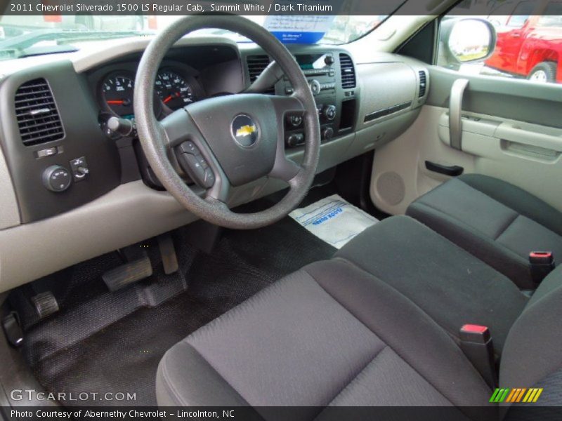 Summit White / Dark Titanium 2011 Chevrolet Silverado 1500 LS Regular Cab