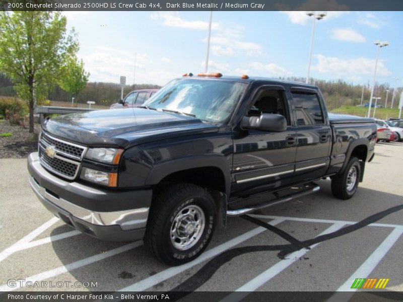 Dark Blue Metallic / Medium Gray 2005 Chevrolet Silverado 2500HD LS Crew Cab 4x4