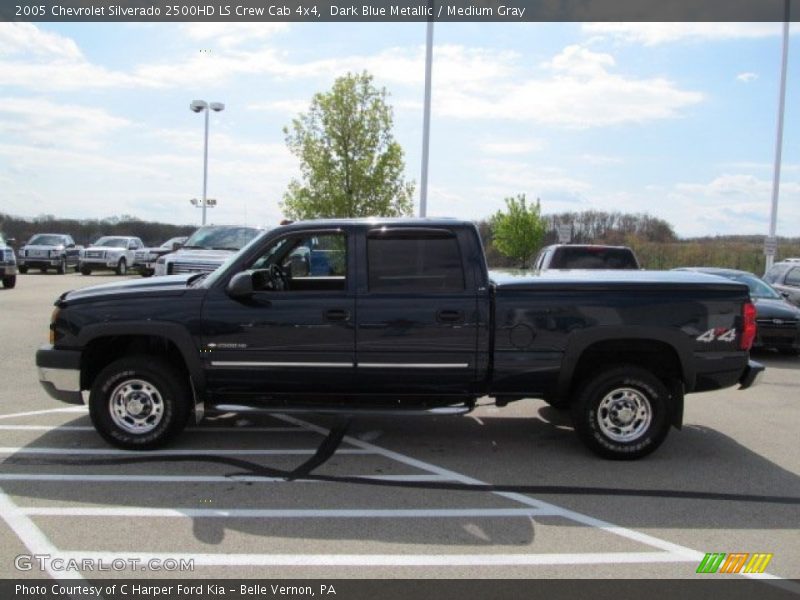 Dark Blue Metallic / Medium Gray 2005 Chevrolet Silverado 2500HD LS Crew Cab 4x4