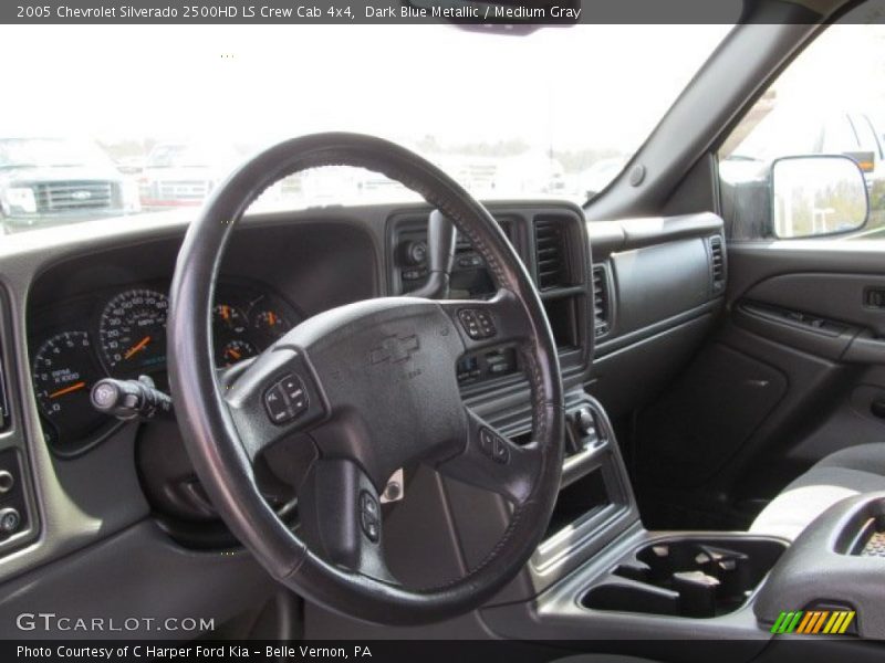 Dark Blue Metallic / Medium Gray 2005 Chevrolet Silverado 2500HD LS Crew Cab 4x4