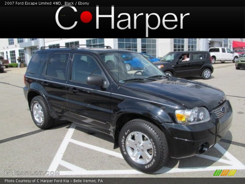 Black / Ebony 2007 Ford Escape Limited 4WD