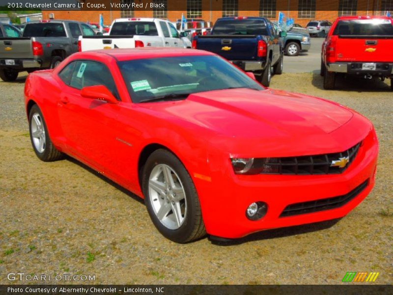 Victory Red / Black 2012 Chevrolet Camaro LT Coupe