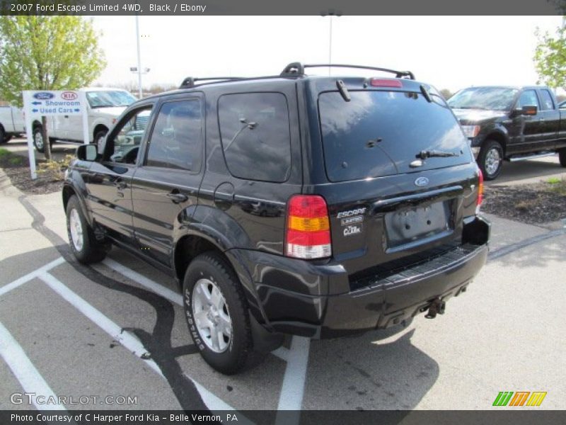 Black / Ebony 2007 Ford Escape Limited 4WD