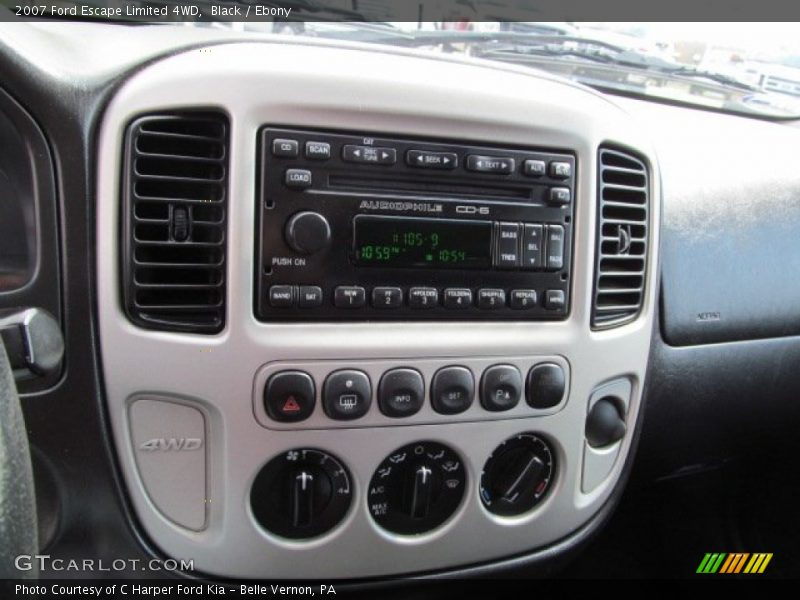 Controls of 2007 Escape Limited 4WD