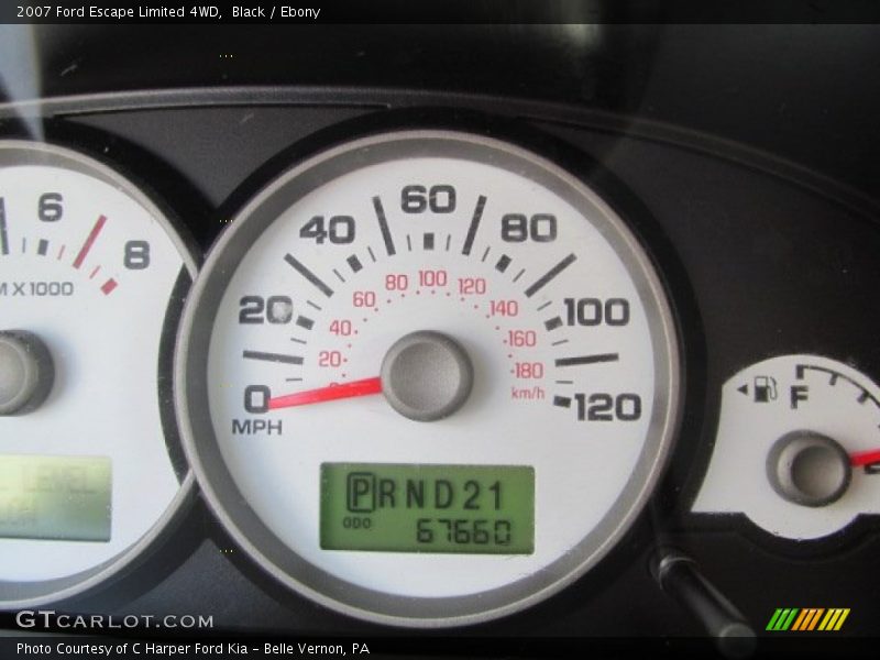 Black / Ebony 2007 Ford Escape Limited 4WD
